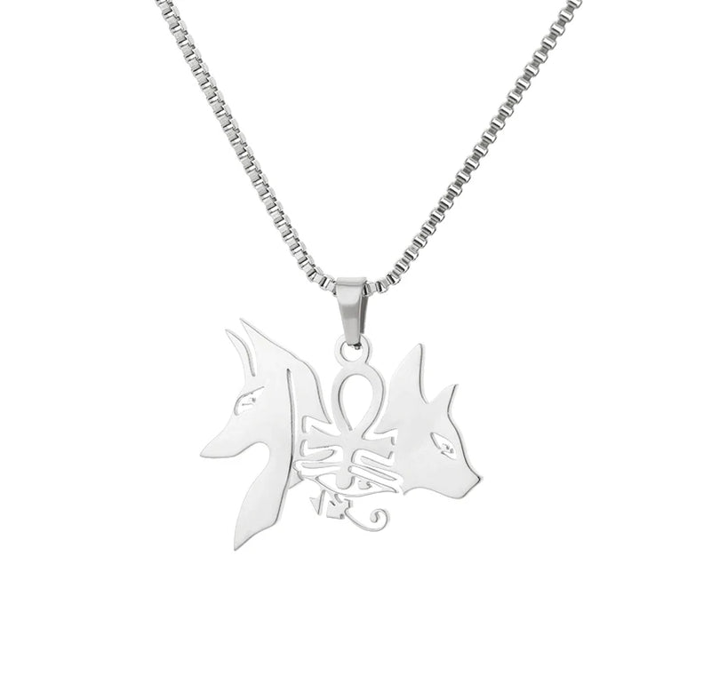 "Loyal to The Soil" Cross Wolf Chain