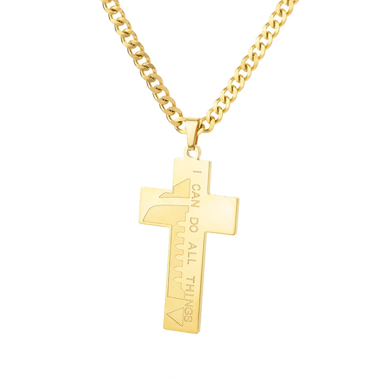 "Loyal to The Soil" Cross Wolf Chain