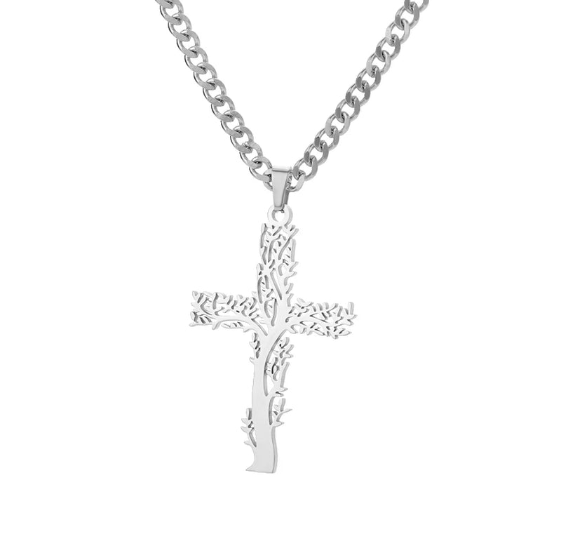 "Loyal to The Soil" Cross Wolf Chain