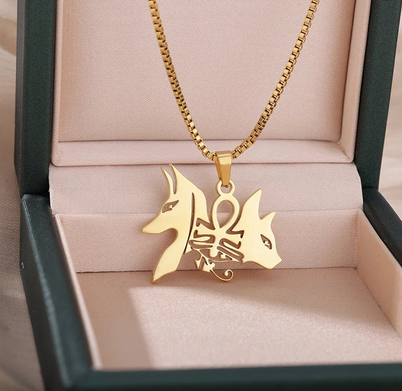 "Loyal to The Soil" Cross Wolf Chain