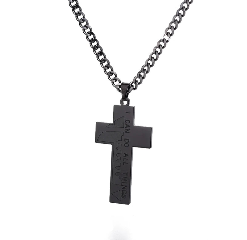 "Loyal to The Soil" Cross Wolf Chain