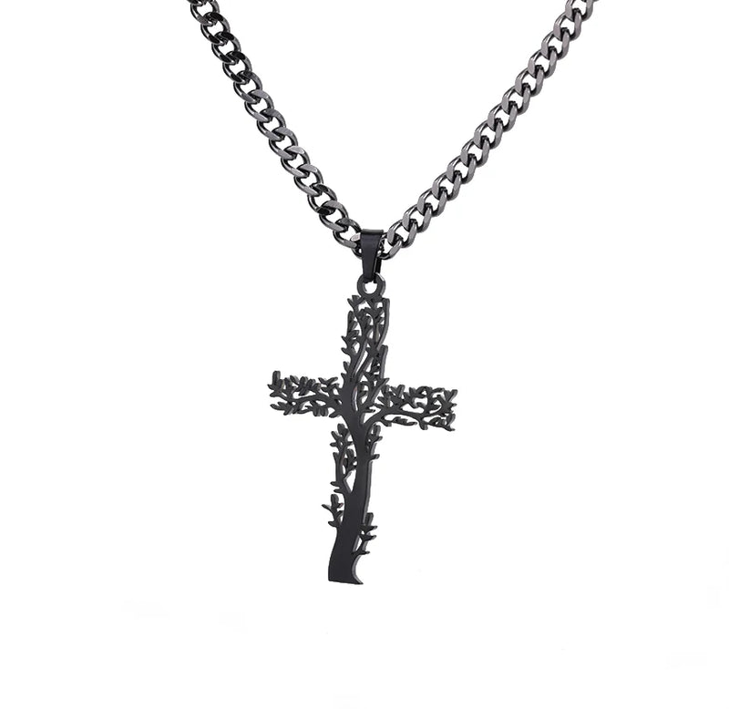 "Loyal to The Soil" Cross Wolf Chain