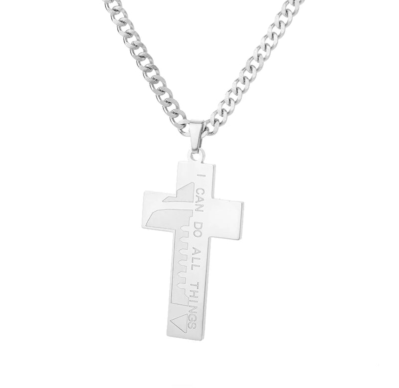 "Loyal to The Soil" Cross Wolf Chain