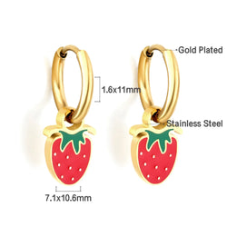 "Fraise" Two piece set earring and Necklace