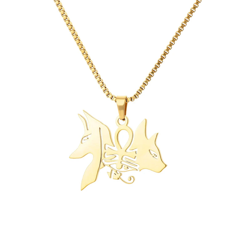 "Loyal to The Soil" Cross Wolf Chain