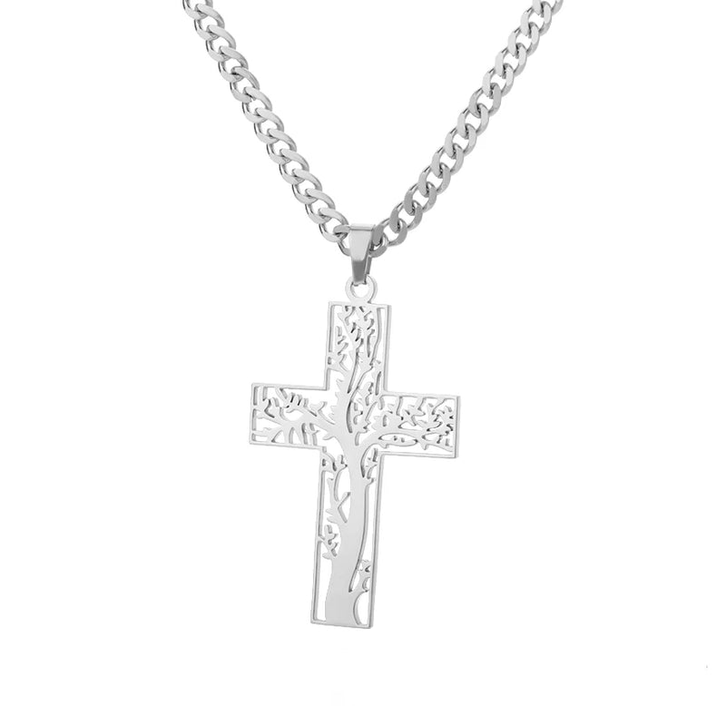 "Loyal to The Soil" Cross Wolf Chain