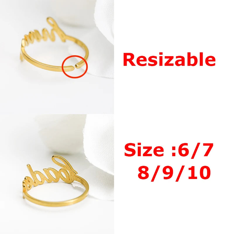 "Cursive Royale" Custom Ring