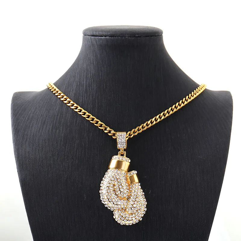 "Money Mayweathers" 14K Gloves Chain