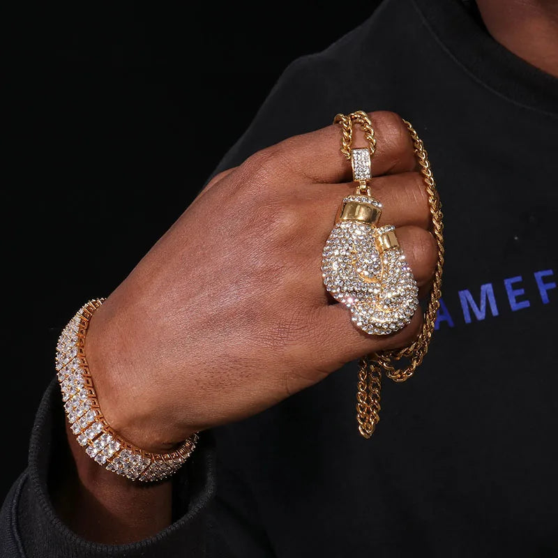 "Money Mayweathers" 14K Gloves Chain