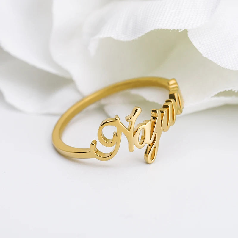 "Cursive Royale" Custom Ring
