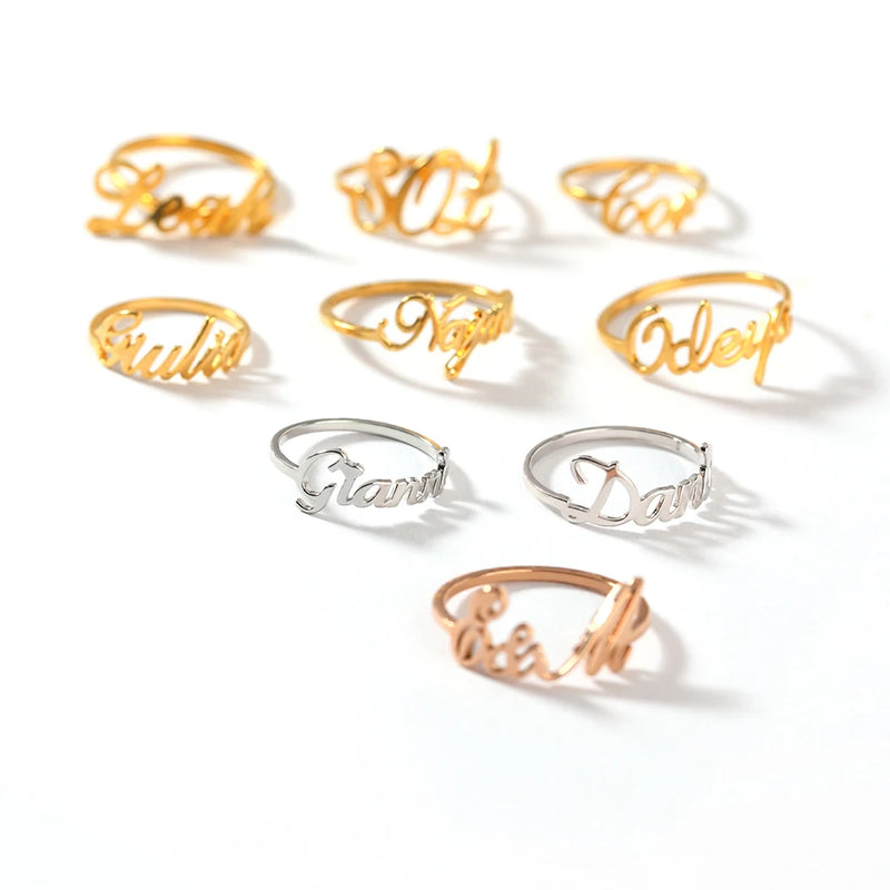 "Cursive Royale" Custom Ring