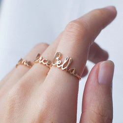 "Cursive Royale" Custom Ring