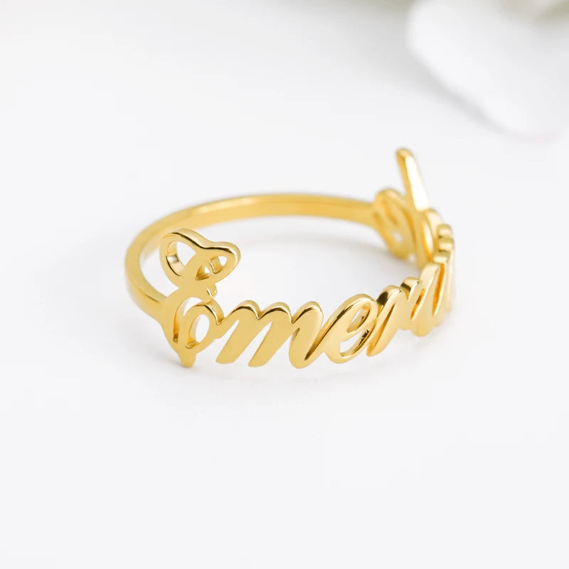 "Cursive Royale" Custom Ring