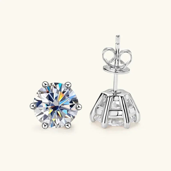 "Clara Moissanite" Earrings