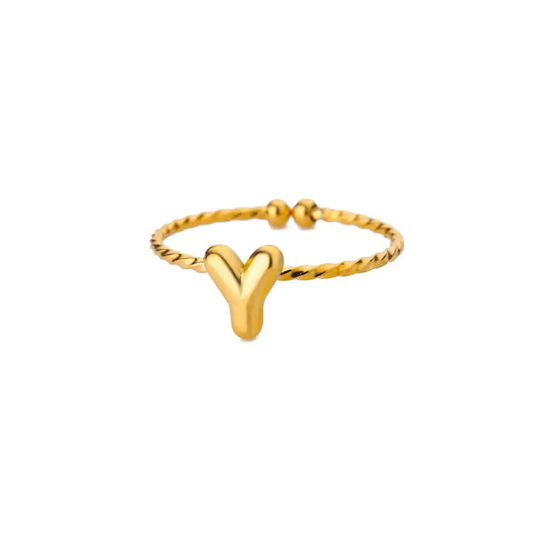 "Marilyn Monroe" Custom Initial Ring