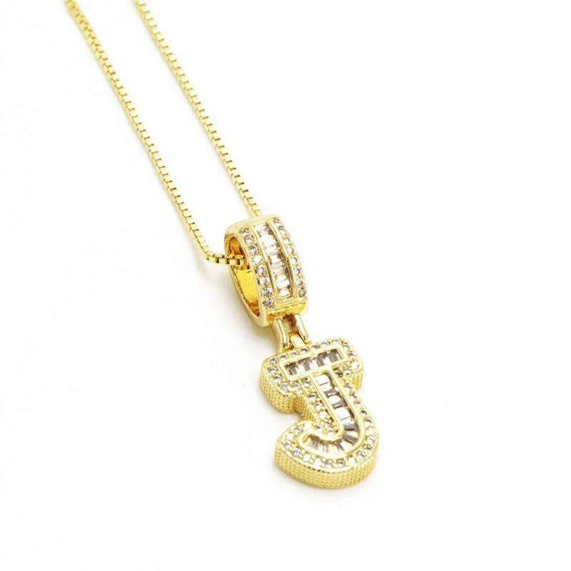 "Going Through Customs" Initial Necklace