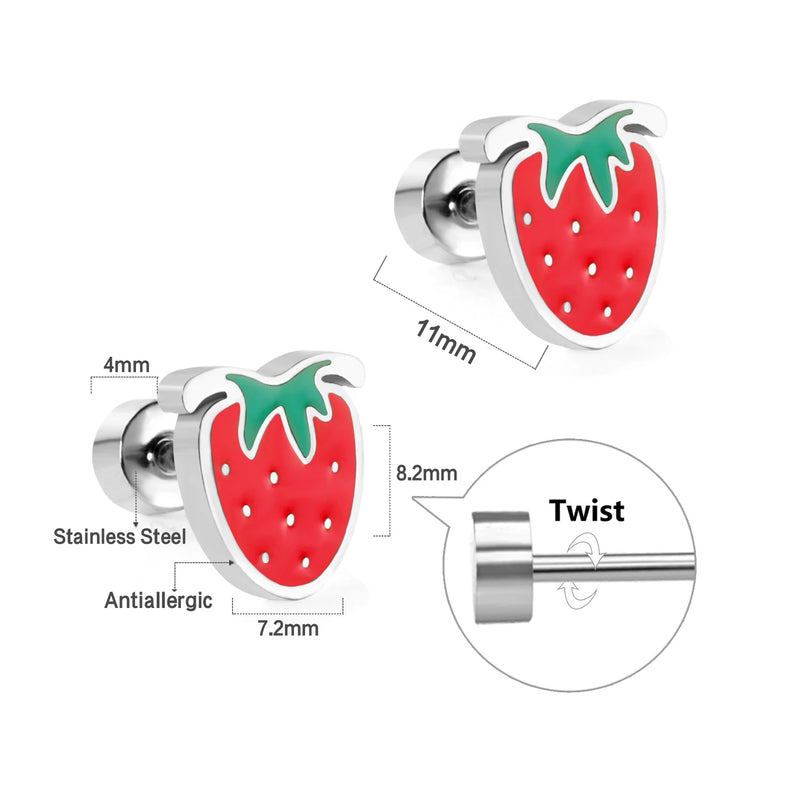 "Fraise" Two piece set earring and Necklace