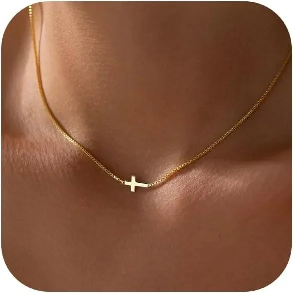 "Gold Cross" Choker Necklace
