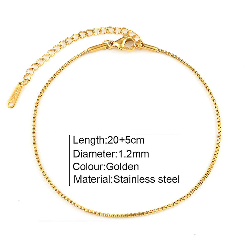 "The Golden Trinity" Anklets