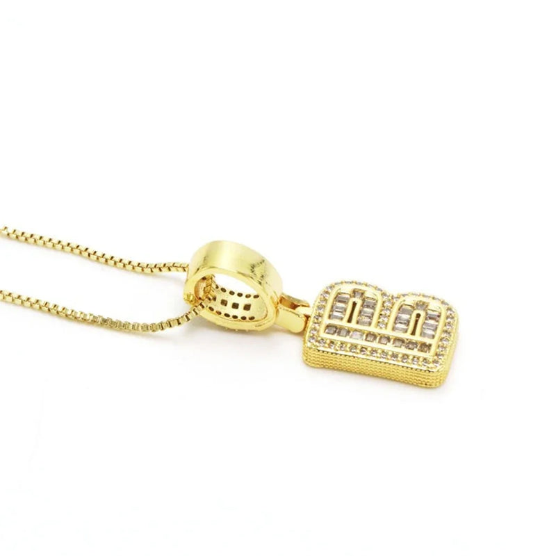 "Going Through Customs" Initial Necklace