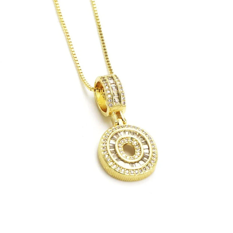 "Going Through Customs" Initial Necklace