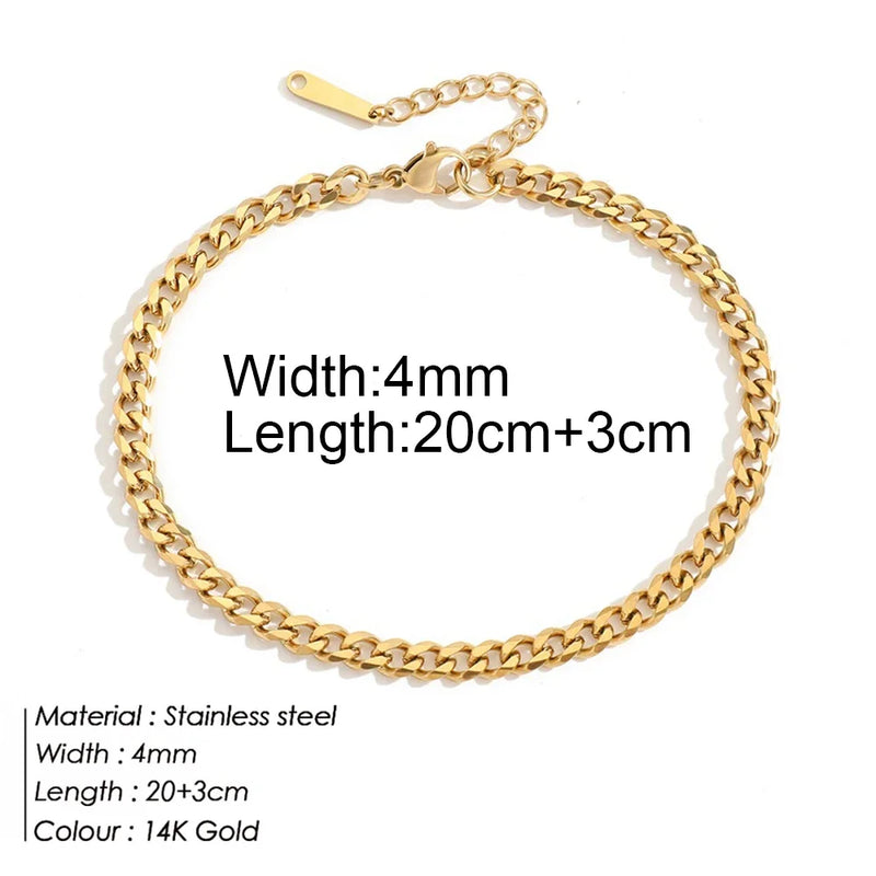 "The Golden Trinity" Anklets