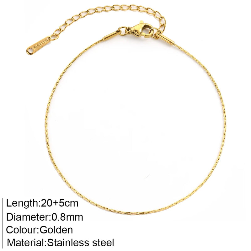 "The Golden Trinity" Anklets