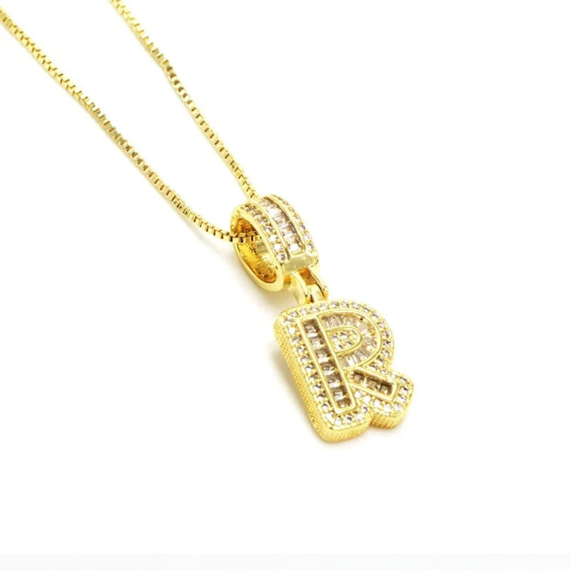 "Going Through Customs" Initial Necklace