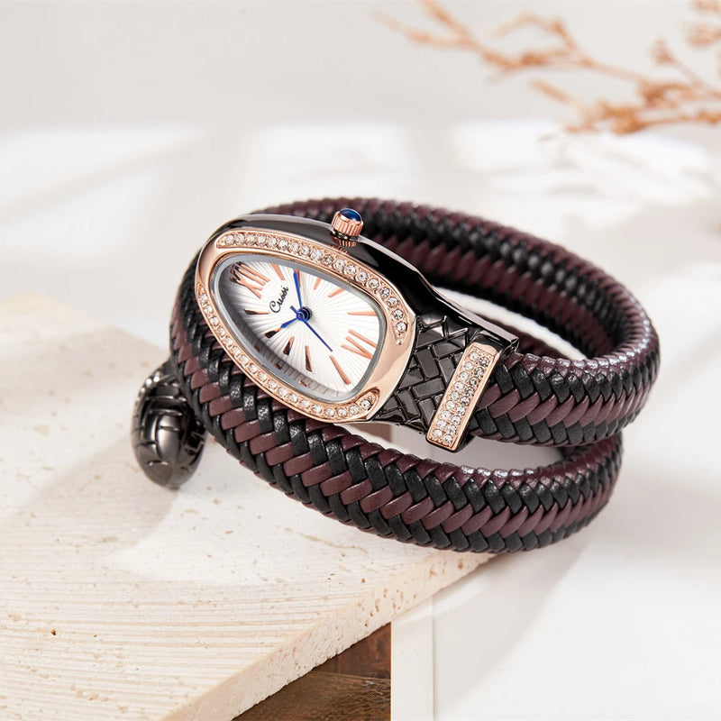 "PaidNFull” Snake Wrist Watch