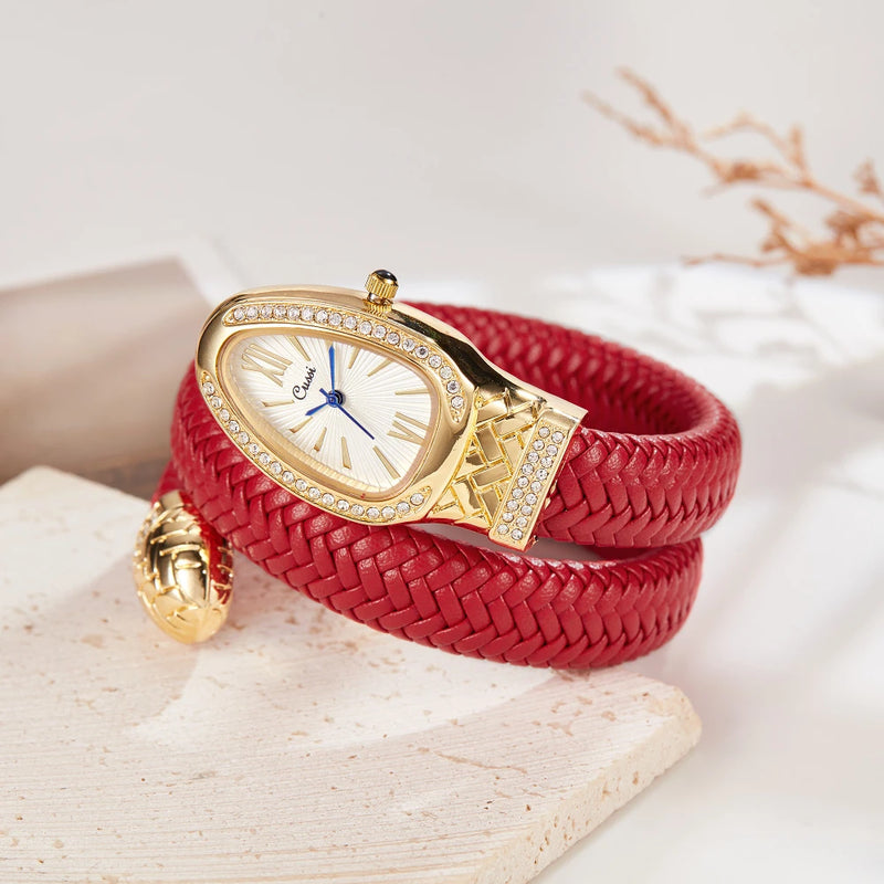 "PaidNFull” Snake Wrist Watch