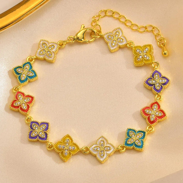 "La Chance" Clover Charm Bracelet