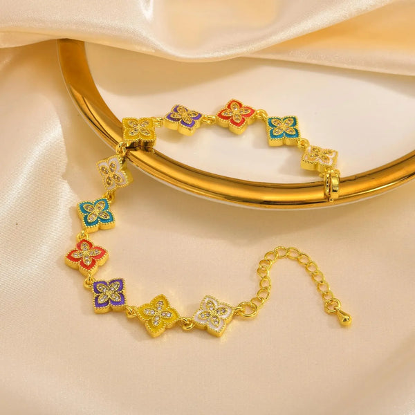 "La Chance" Clover Charm Bracelet