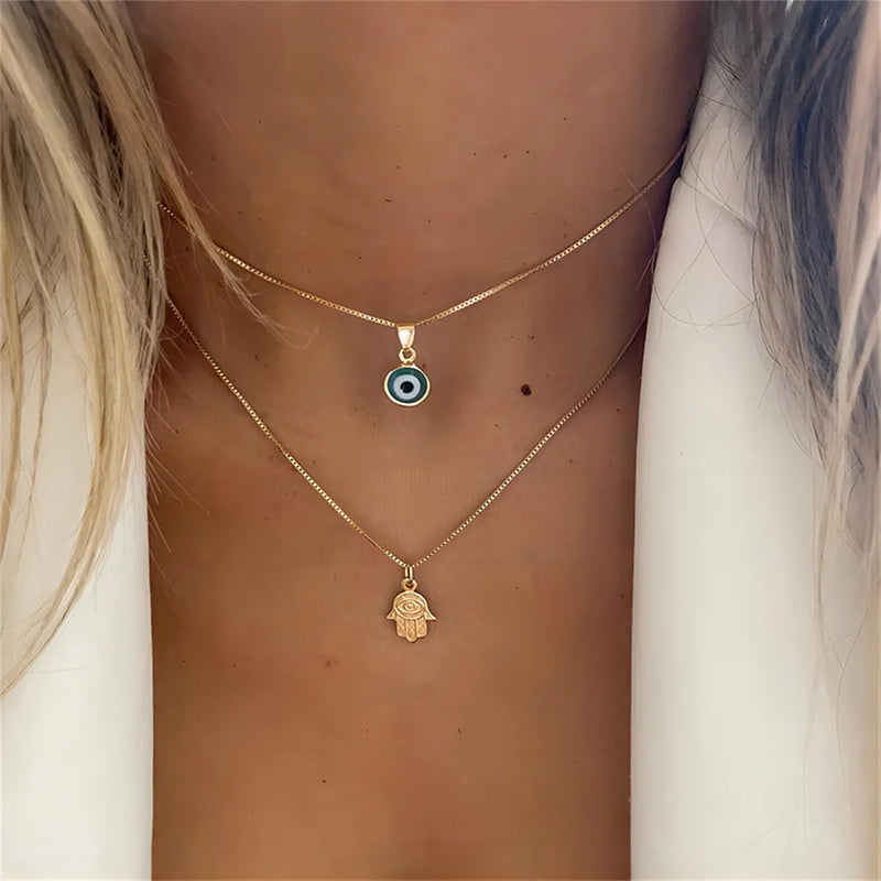 "Mystic Gaze" Lil Evil Eye Necklace