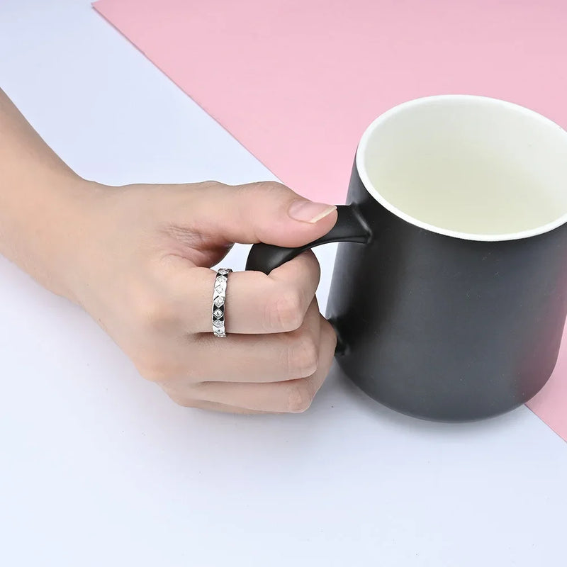 "Obsidian + Argent + Aurea" Ring