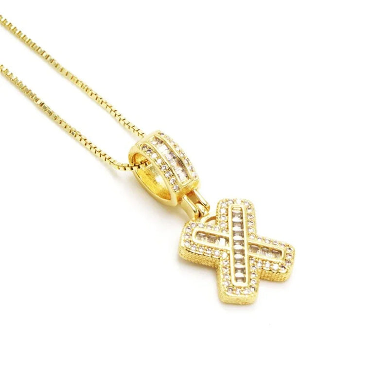 "Going Through Customs" Initial Necklace