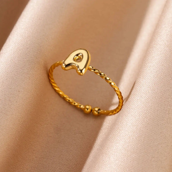 "Marilyn Monroe" Custom Initial Ring
