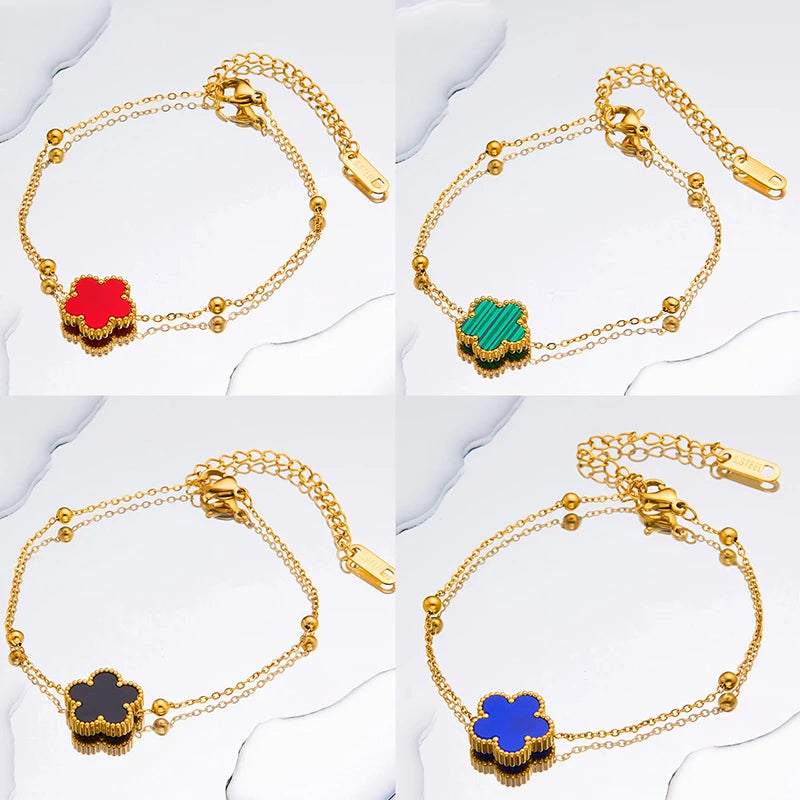 "Cardo’s Groove" Clover Bracelet