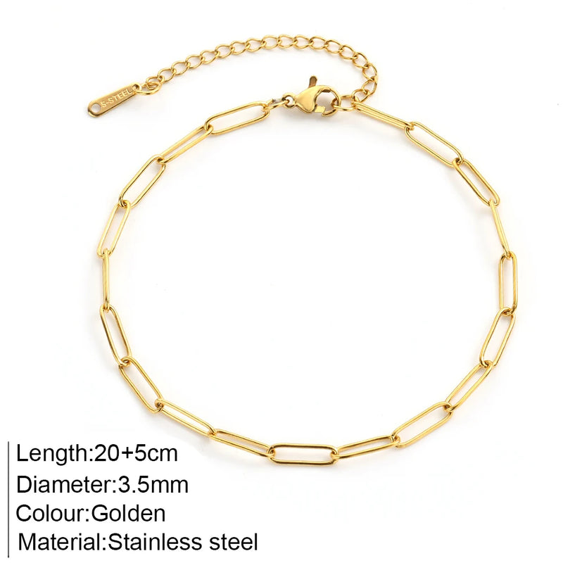 "The Golden Trinity" Anklets