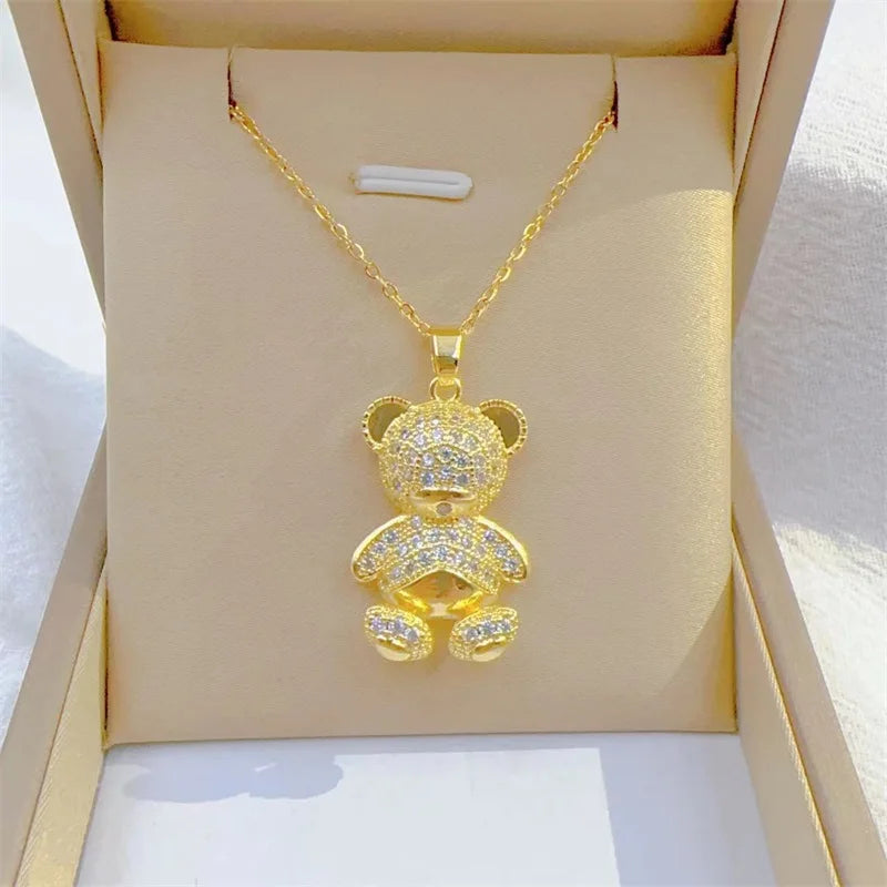 "Graduation" Bear Necklace