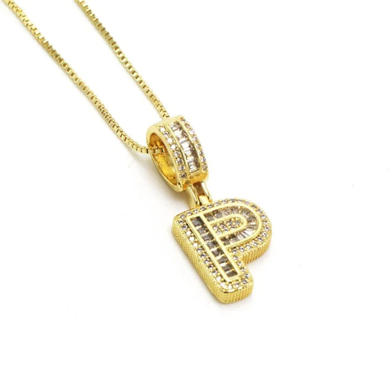 "Going Through Customs" Initial Necklace