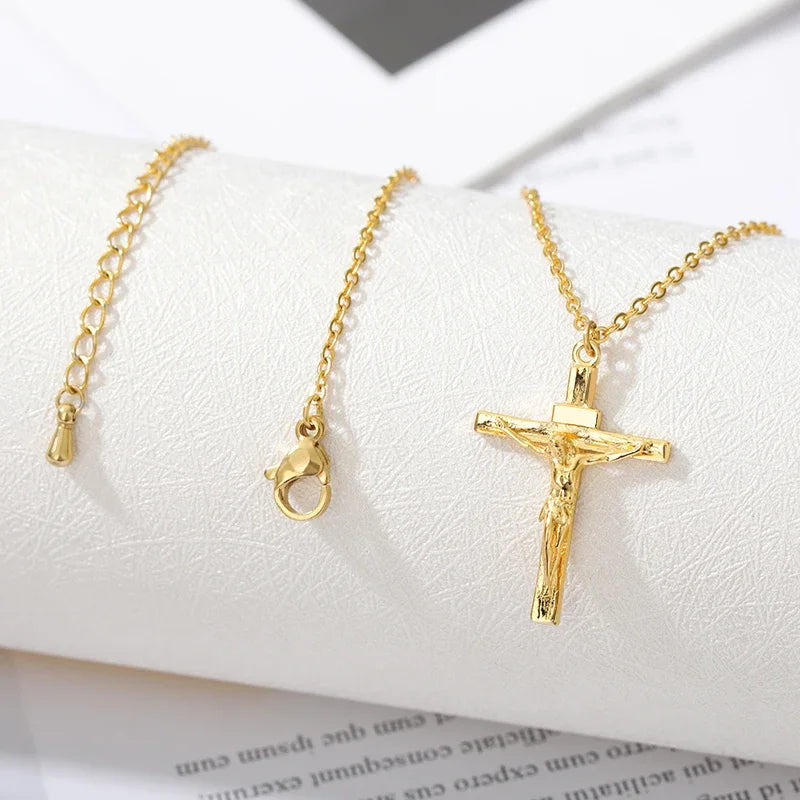 "Jesus Piece" Cross Necklace