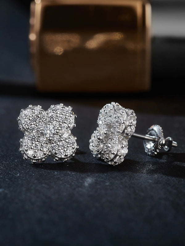 "Luxeleaf Drops" Clover Earring