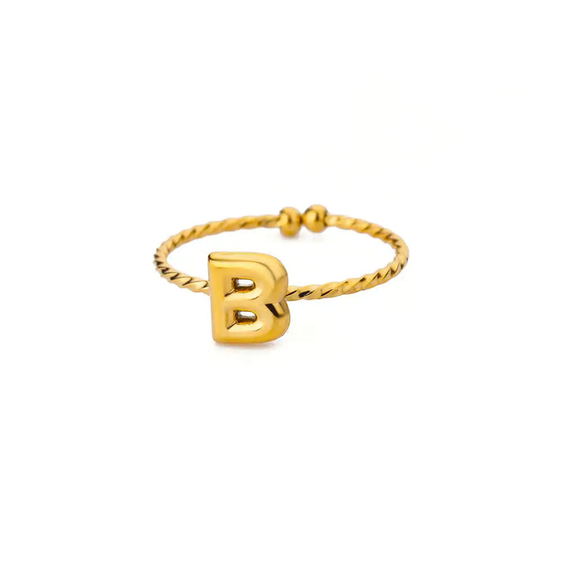 "Marilyn Monroe" Custom Initial Ring