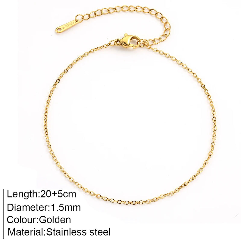 "The Golden Trinity" Anklets