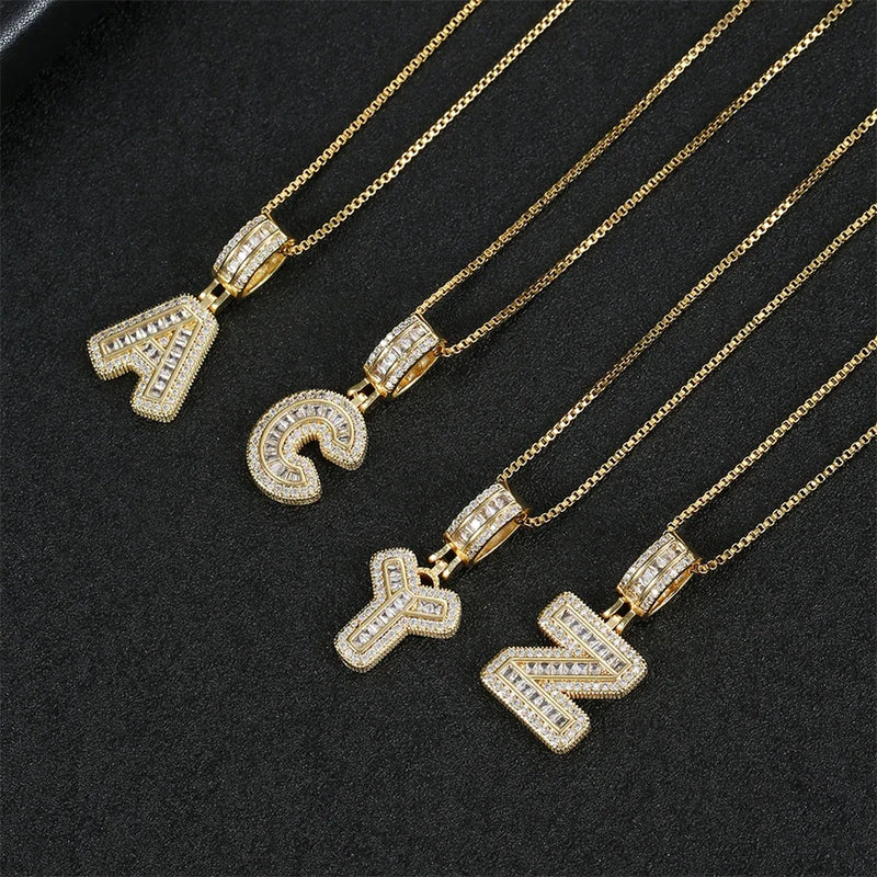 "Going Through Customs" Initial Necklace