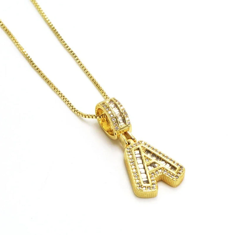 "Going Through Customs" Initial Necklace