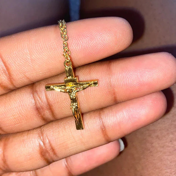 "Jesus Piece" Cross Necklace