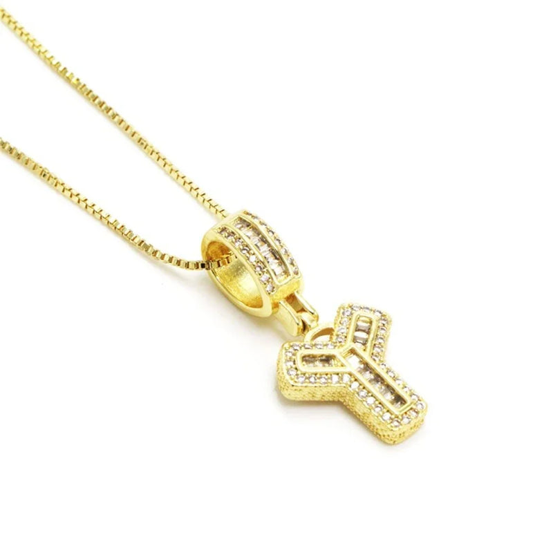 "Going Through Customs" Initial Necklace