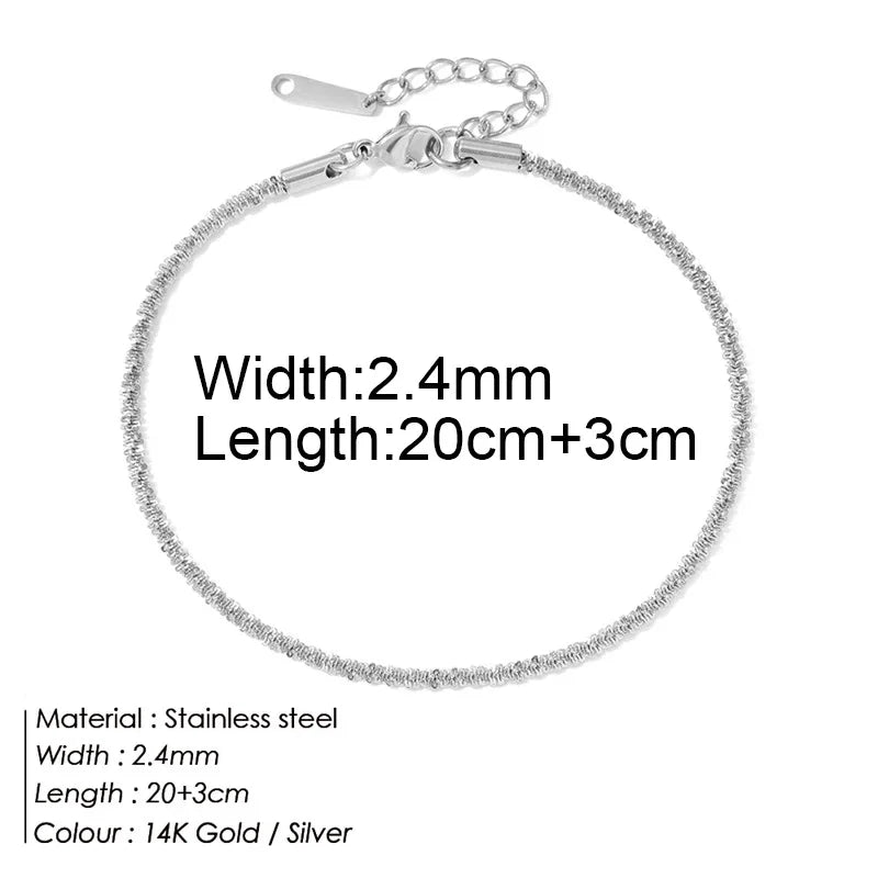 "The Golden Trinity" Anklets