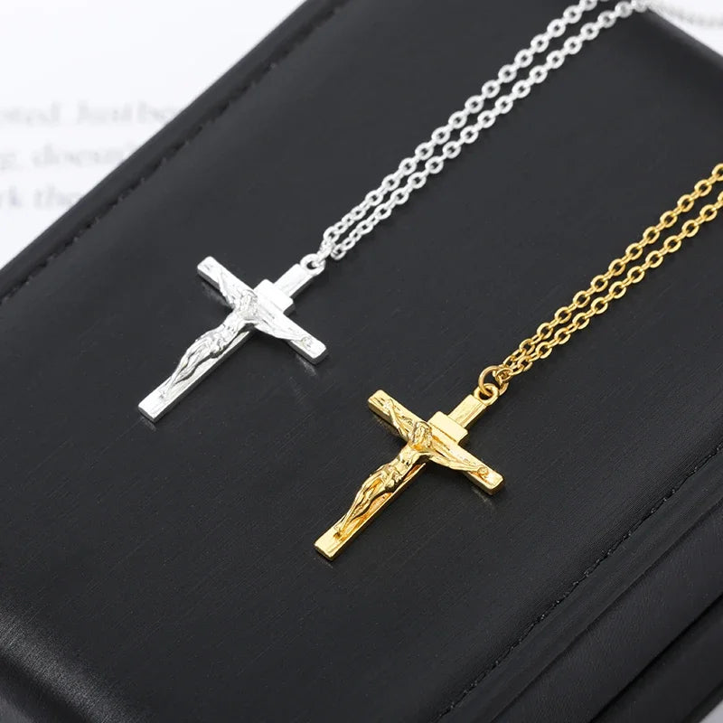 "Jesus Piece" Cross Necklace